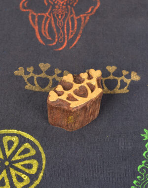 Crown Shape Wooden Printing Block