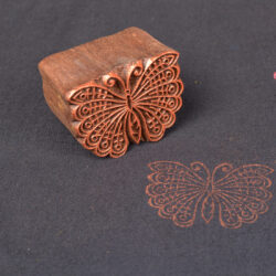 Wooden Printing Blocks to Print Fabric Butterfly Designs