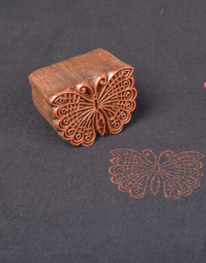 Wooden Printing Blocks to Print Fabric Butterfly Designs