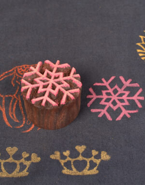 Snowflake Wooden Printing Block