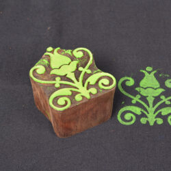 Wooden Block Printing Stamps Floral Design