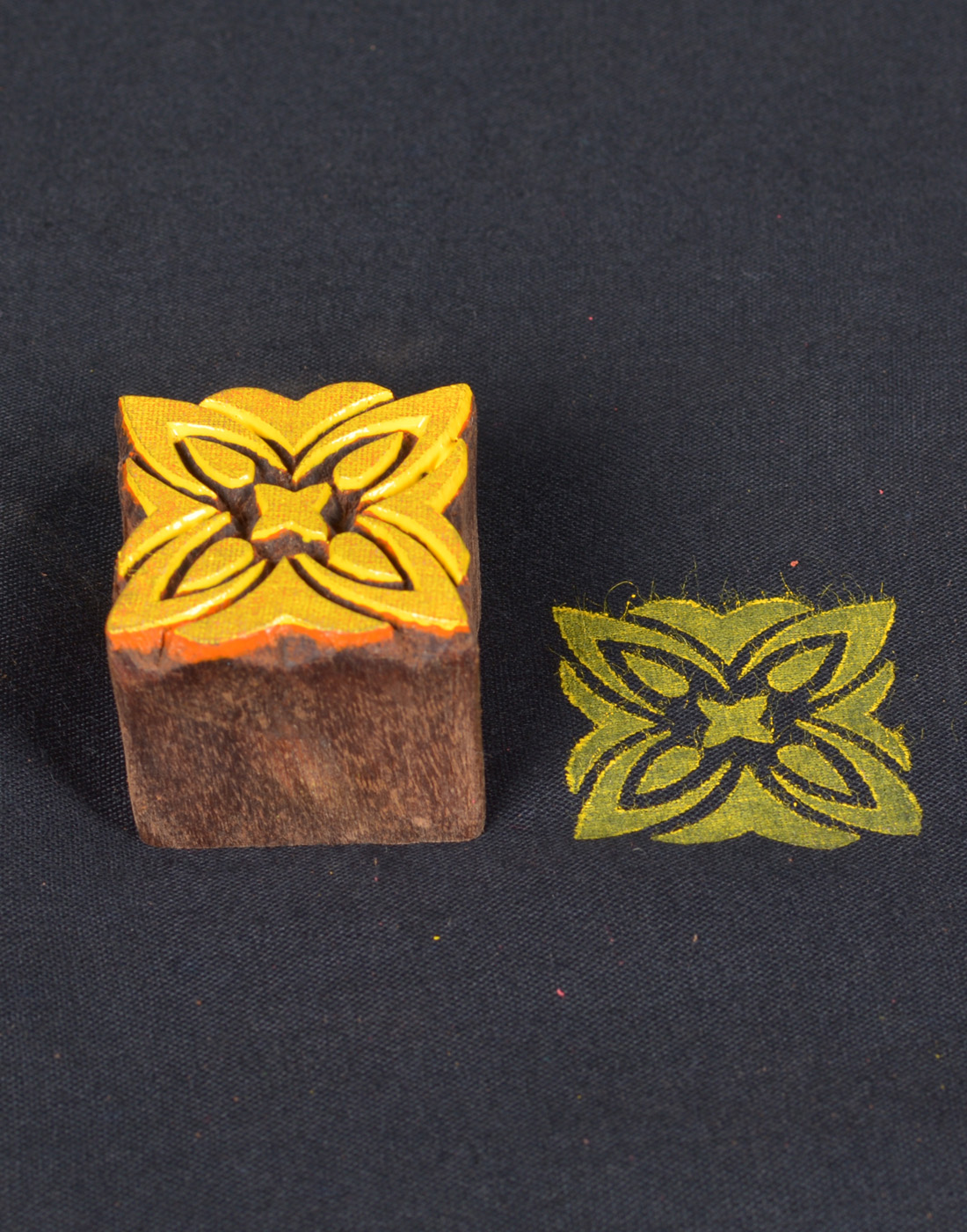 140 Hand Carved Wooden Printing Blocks Square Floral Designs