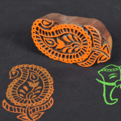 Paisley Wooden Printing Stamp 01