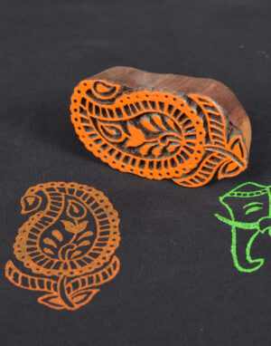 Paisley Wooden Printing Stamp 01