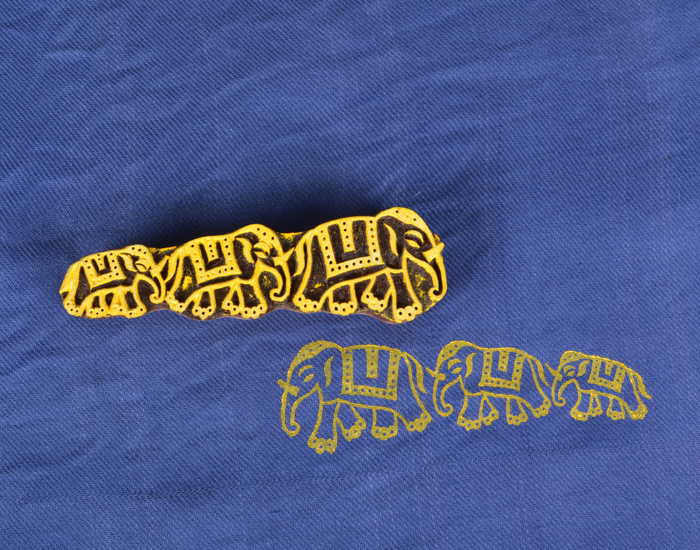 243 Textile Printing Blocks Elephant Shape