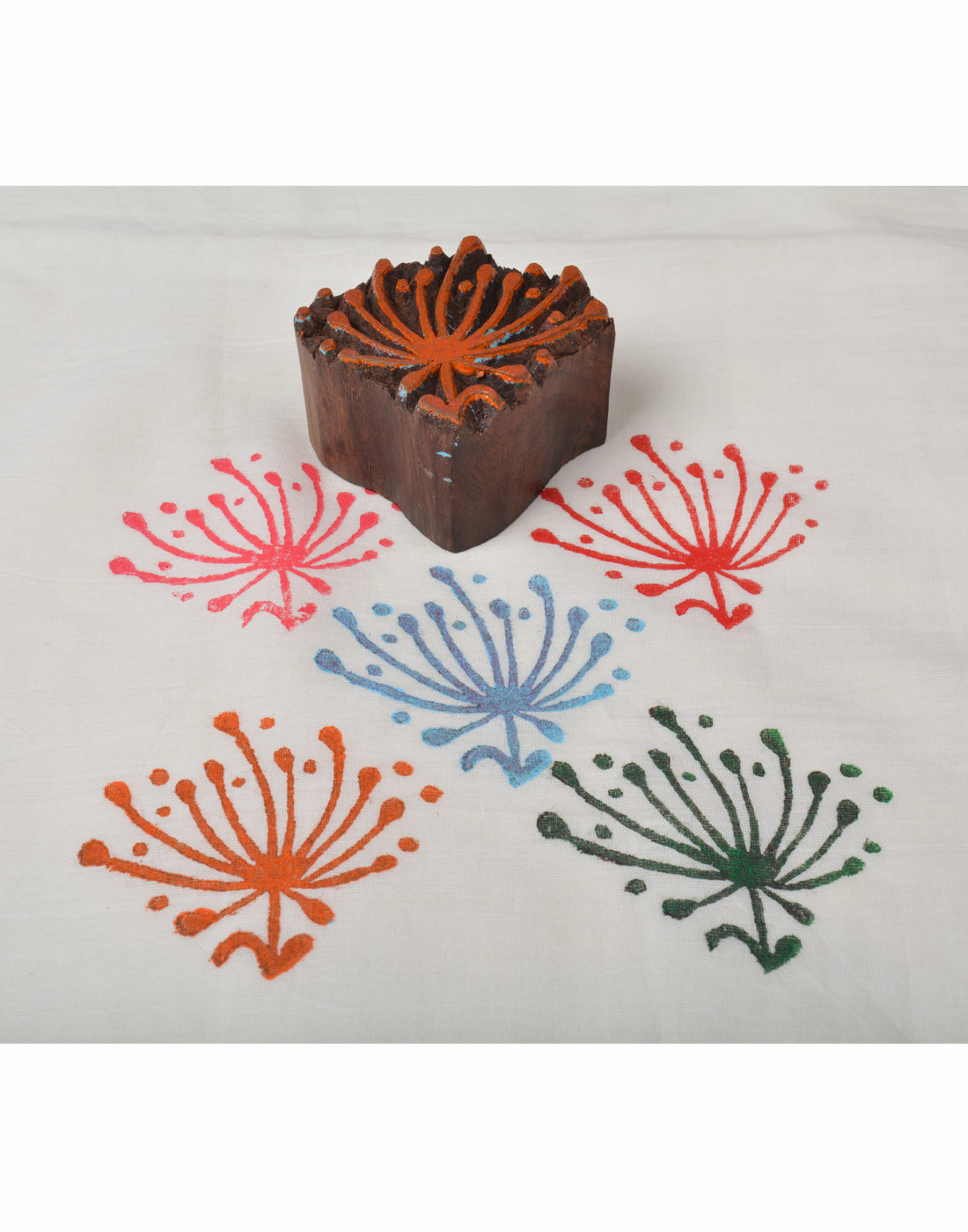 Awesome Indian Wooden Printing Blocks For Sale Floral Design 026 RR