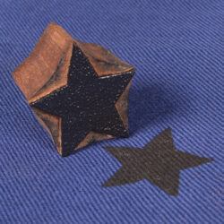 Star Shape Wooden Printing block