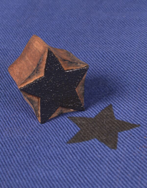 Star Shape Wooden Printing block