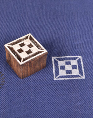 Wooden Printing Stamps Square Shape