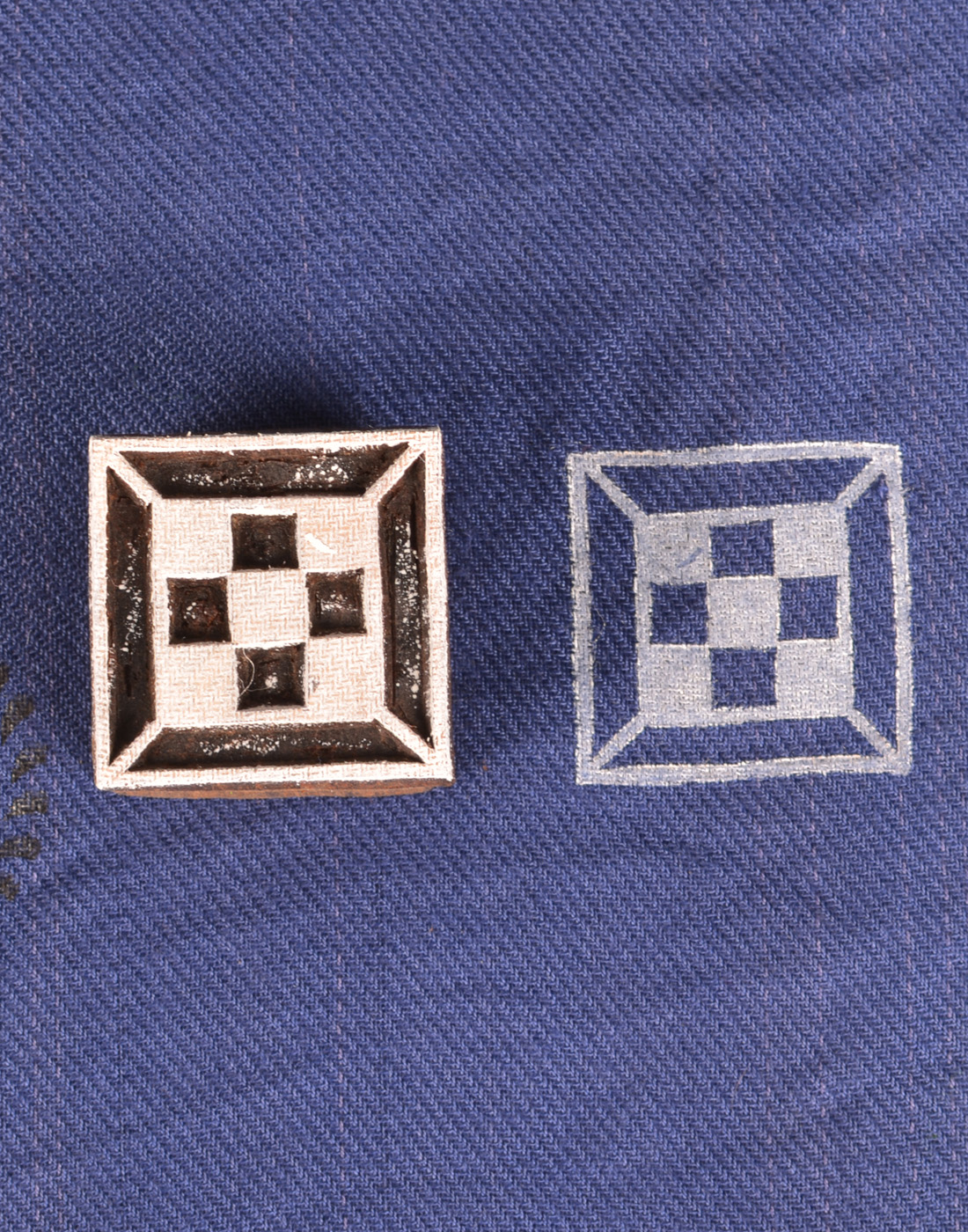 279 Wooden Printing Stamps Square Shape