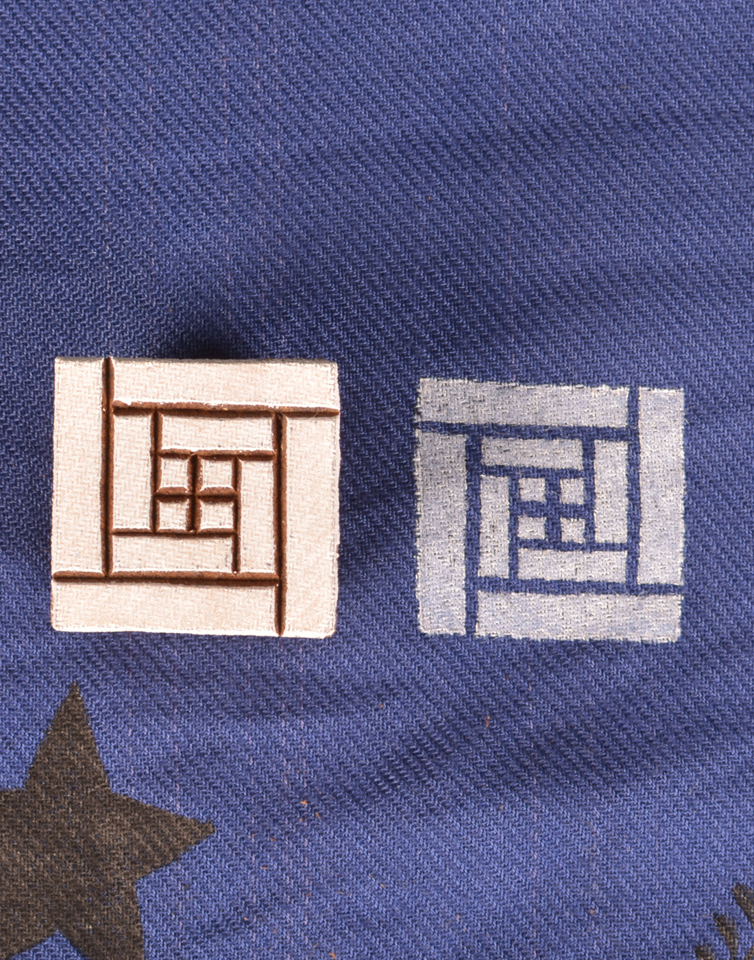 282 Wooden Printing Geometrical Shape Block