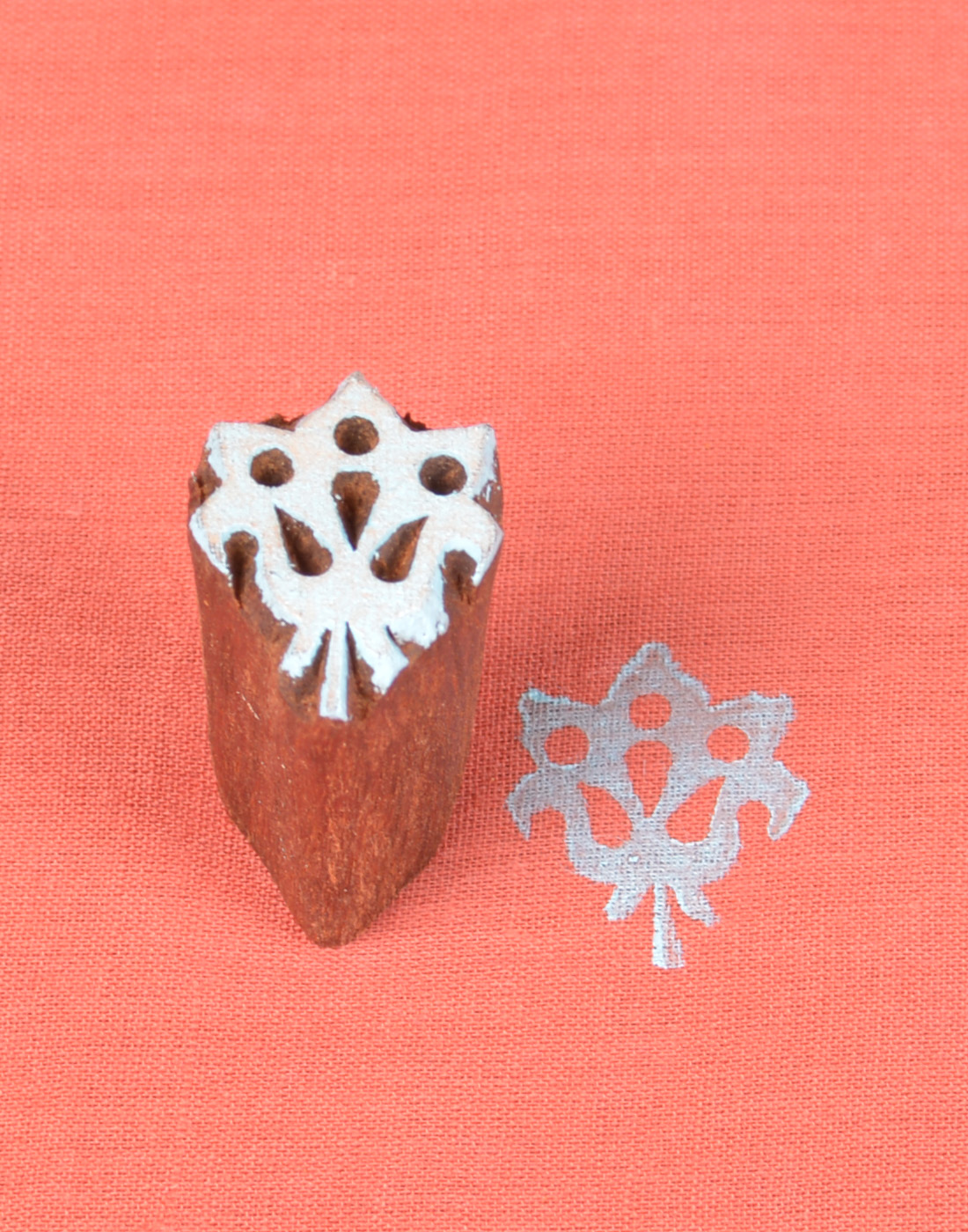 290 Floral Wooden Printing Block 290