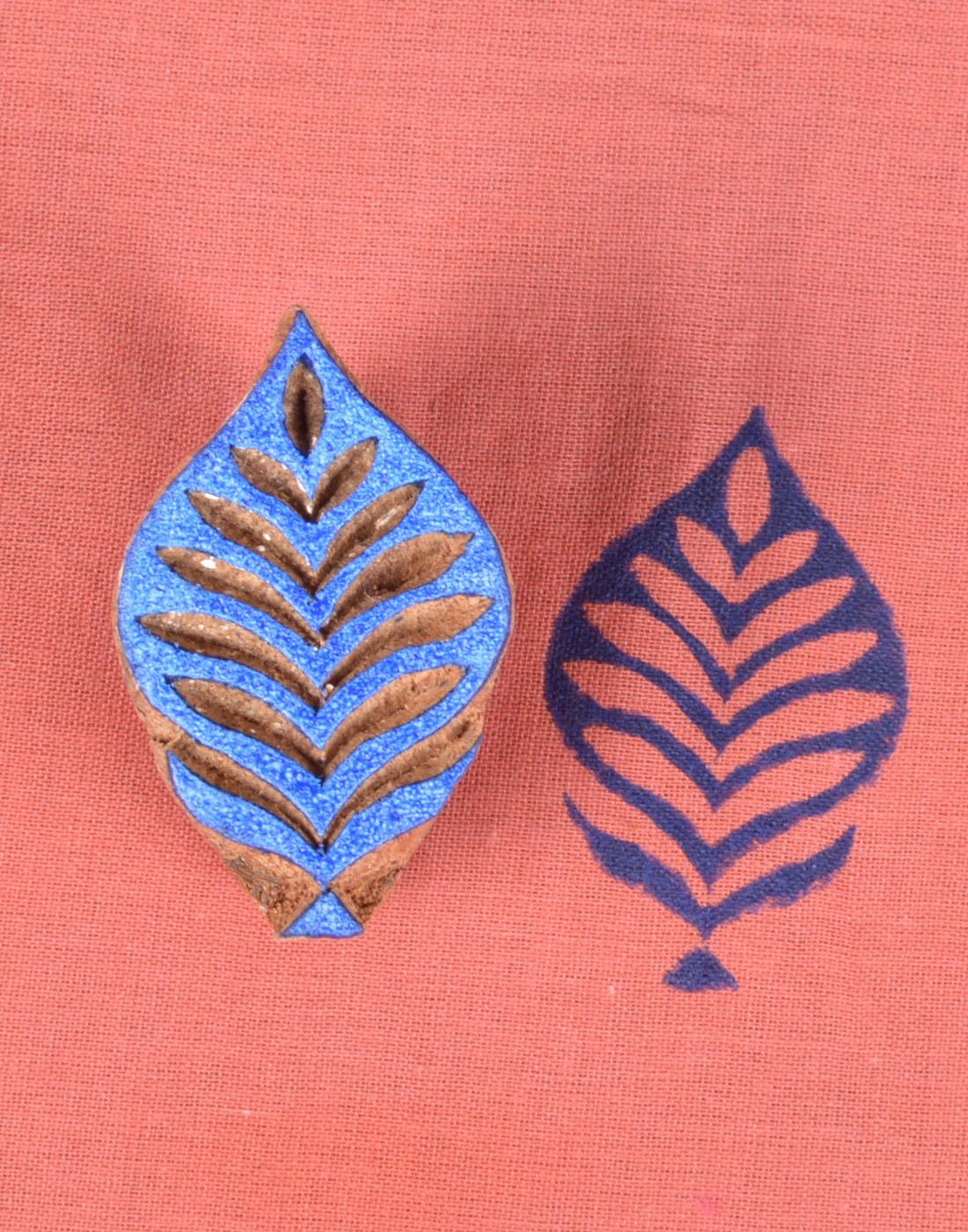 295 Leaf Wooden Printing Block 293