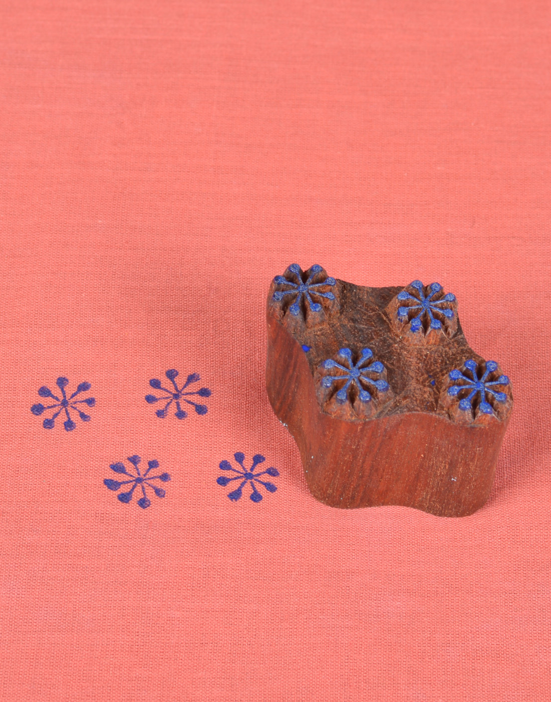 296 Floral Wooden Printing Block 296