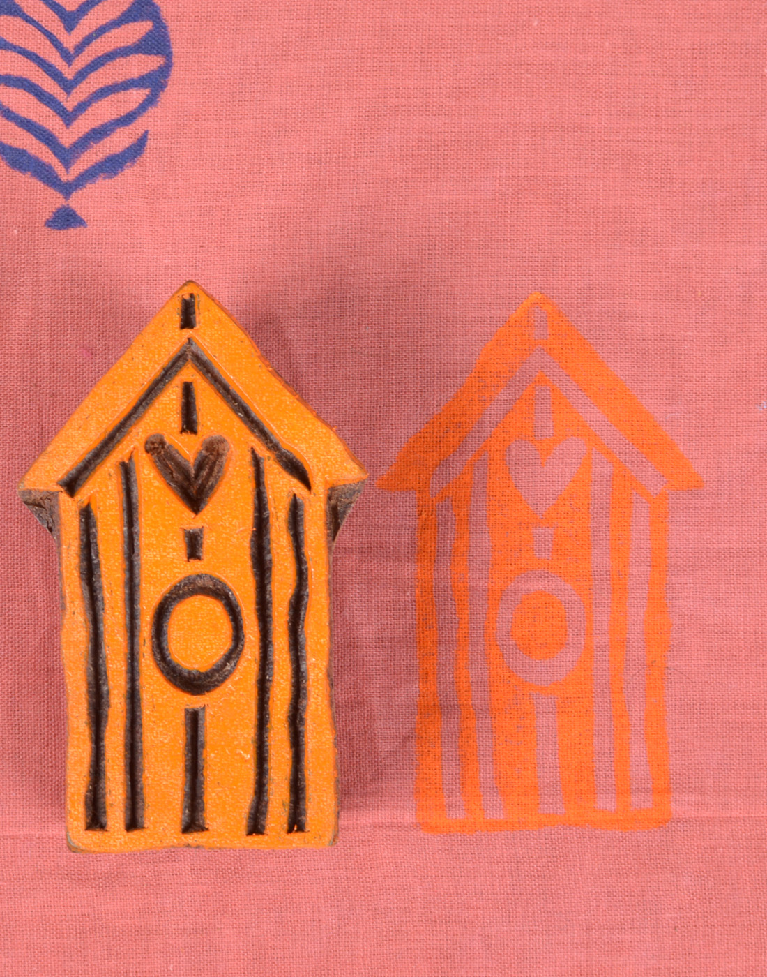 322 Wooden Printing Block Chalet
