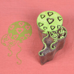 Balloon Shape Wooden Printing Block