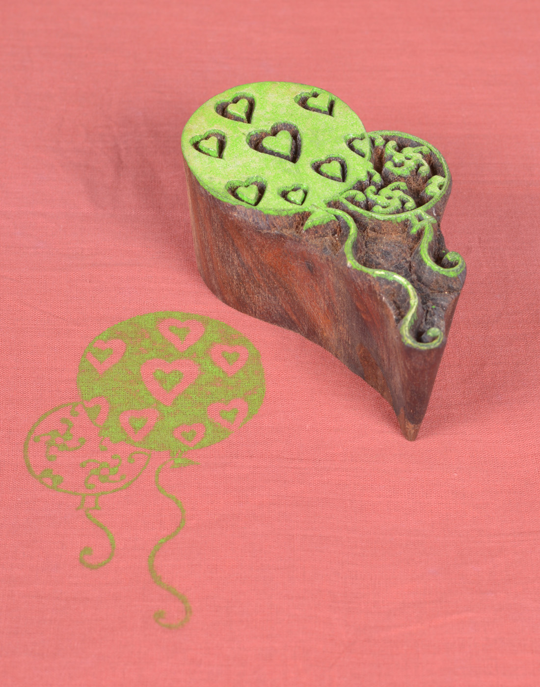 332 Balloon Shape Wooden Printing Block