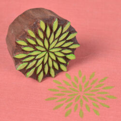 Printing Blocks for Fabric Round Floral Designs