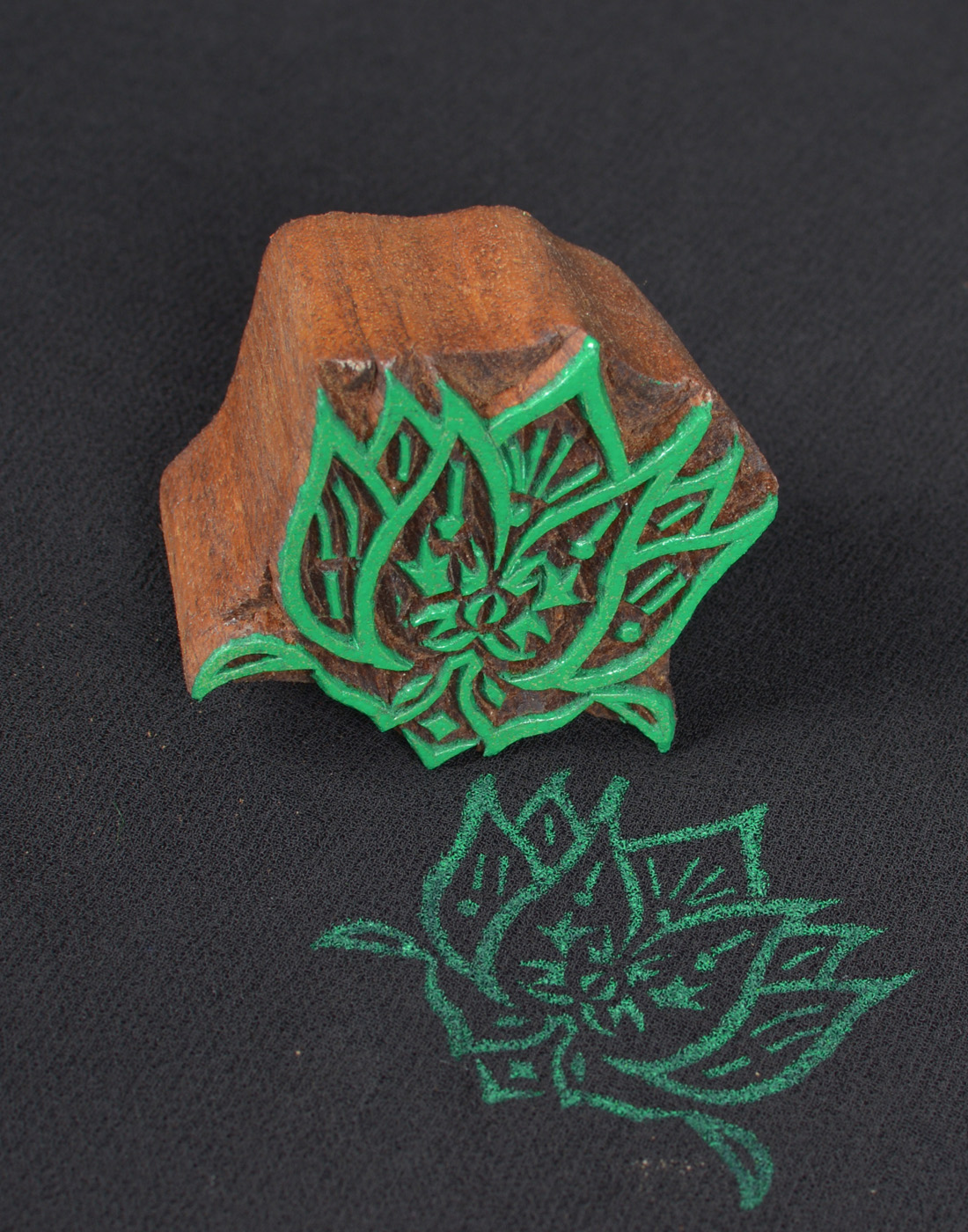 366 Lotus Wooden Printing Block