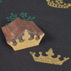 Wooden Stamp Blocks Crown Shape