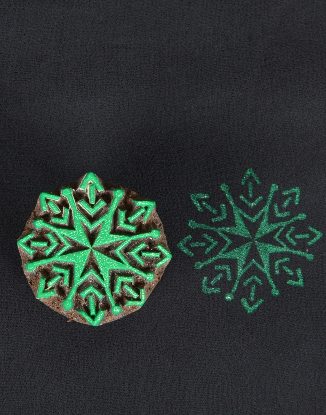 395 Christmas Wooden Printing Blocks Floral Designs