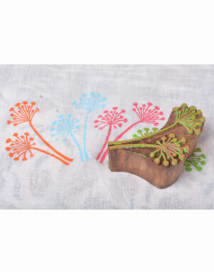 Carving Wood Block Blossom Design 075 - Image 2