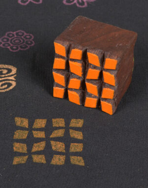 Geometrical Shape Wooden Printing Blocks