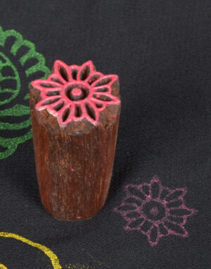 Floral Wooden Printing Block 07