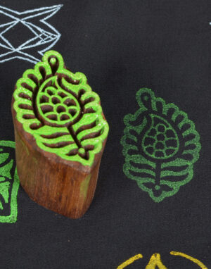 Indian Wood Stamp Blocks Paisley Design