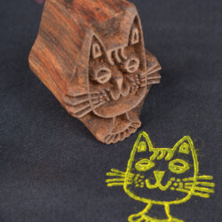 Cat Wooden Block Printing Blocks