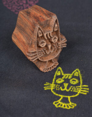 Cat Wooden Block Printing Blocks