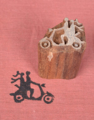 Indian Wooden Printing Blocks Scooter