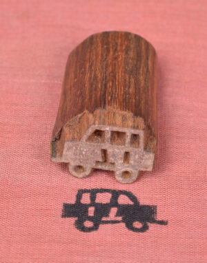 Wooden Fabric Stamps Car Shape 472