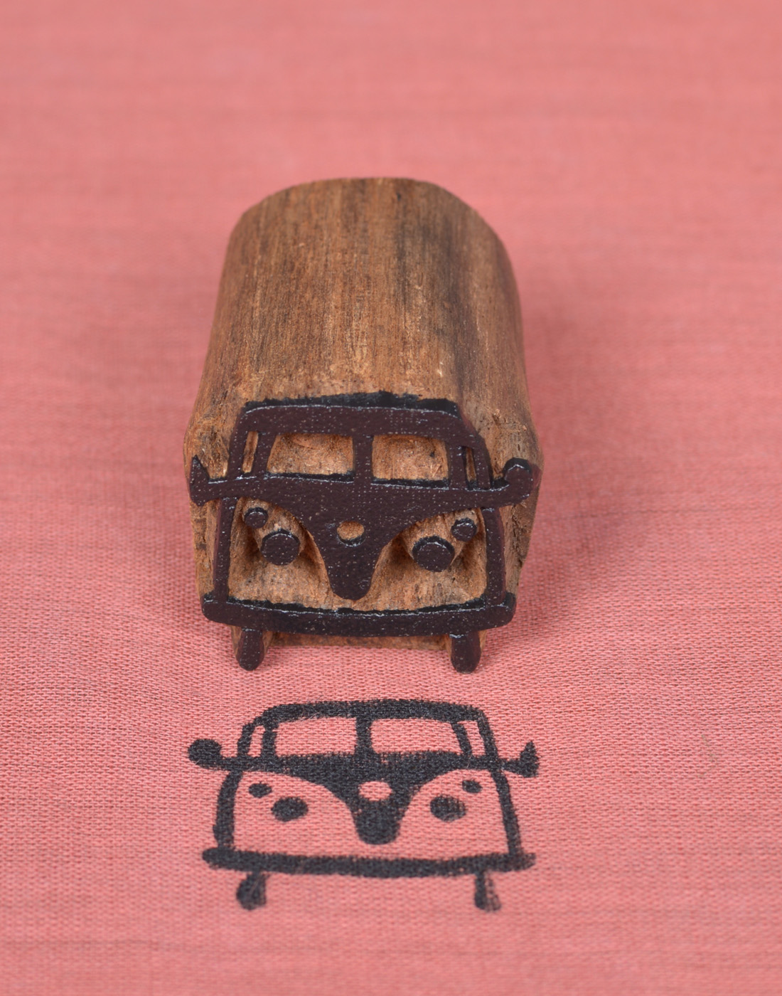 477 Bus Wooden Printing Blocks