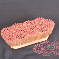 Floral Textile Printing Block