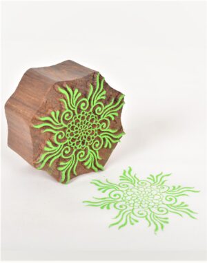 Floral Wooden Printing Block