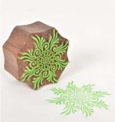 Floral Wooden Printing Block