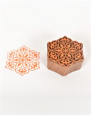 Floral Wooden Printing Block