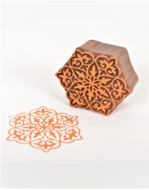 Floral Wooden Printing Block