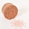 Round Floral Wooden Block