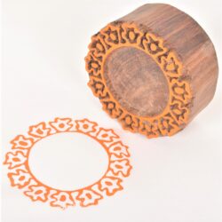 New Indian Wooden Printing Blocks Round Floral Designs