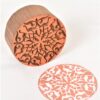 Wooden Blocks for Block Printing Round Floral Designs