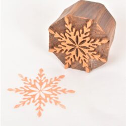 Snowflake Wooden Printing Block