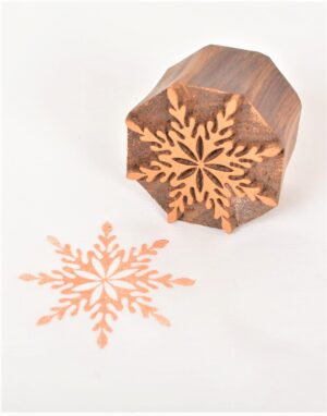 Snowflake Wooden Printing Block