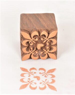 Wood Block Carving Repeat Pattern Block 607 - Image 2