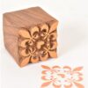 Wood Block Carving Repeat Pattern Block