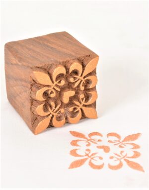 Wood Block Carving Repeat Pattern Block