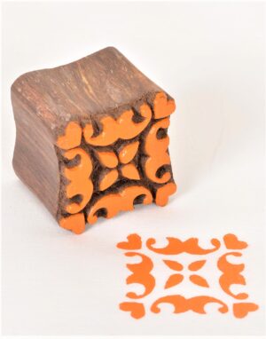 Wooden Fabric Stamps Repeat Pattern Block