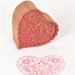 Heart Designs Wooden Printing Blocks 625