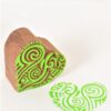 Wooden Printing Blocks Heart Pattern 634